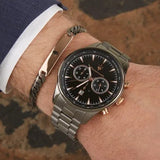 Maserati Tradizione Chronograph Black Dial Black Steel Strap Watch for Men - R8873646001
