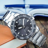 Tissot Seastar 1000 Powermatic 80 Grey Dial Silver Steel Strap Watch for Men - T120.407.11.081.01