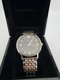 Emporio Armani Kappa Gray Dial Two Tone Steel Strap Watch for Men - AR11121