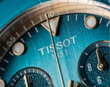 Tissot Seastar 1000 Chronograph Turqouise Dial Turqouise Rubber Strap Watch for Women - T120.217.37.041.00