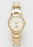 Tory Burch Collins White Dial Gold Steel Strap Watch for Women - TBW1300