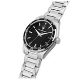 Maserati Velocità Date Black Dial Silver Steel Strap Watch for Men - R8853152002