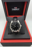 Tissot PR 100 Black Dial Black Leather Strap Watch for Men - T150.410.16.051.00