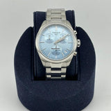 Tissot PR 100 Chronograph Light Blue Dial Silver Steel Strap Watch for Men - T150.417.11.351.00