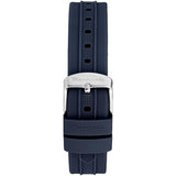 Maserati Successo Chronograph Silver Dial Blue Silicone Strap Watch for Men - R8871621042