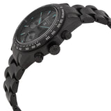 Seiko Prospex Speedtimer The Black Series Limited Edition Black Dial Black Steel Strap Watch for Men - SSC917