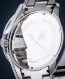 Maserati Competizione Green Dial Silver Steel Strap Watch for Men - R8853100038