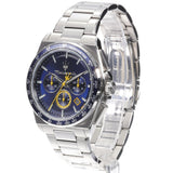 Maserati Velocità Chronograph Blue Dial Silver Steel Strap Watch for Men - R8873652001