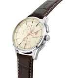 Maserati Sorpasso Chronograph White Dial Brown Leather Strap Watch for Men - R8871624010