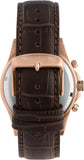 Maserati Competizione Chronograph Brown Dial Brown Leather Strap Watch for Men - R8871600001