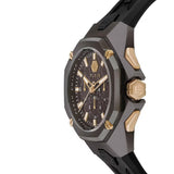 Philipp Plein Octagon Black Dial Black Silicone Strap Watch for Men - PWTBA0323