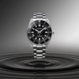 Seiko Prospex 1965 Heritage Divers Automatic Black Dial Silver Steel Strap Watch for Men - SPB453J1