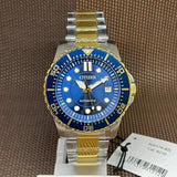Citizen Mechanical Automatic Blue Dial Two Tone Steel Strap Watch for Men - NJ0174-82L