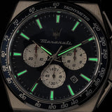 Maserati Velocità Chronograph Blue Dial Silver Steel Strap Watch for Men - R8873652005