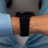 Philipp Plein The Skull Black Dial Black Silicone Strap Watch For Men - PWAAA1121