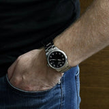 Tissot T-Sport Gent XL Black Dial Silver Steel Strap Watch for Men - T116.410.11.057.00