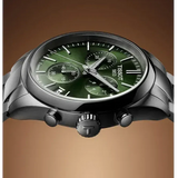 Tissot PR 100 Chronograph Green Dial Silver Steel Strap Watch for Men - T150.417.11.091.00
