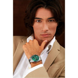 Maserati Attrazione Chronograph Green Dial Silver Steel Strap Watch for Men - R8853151011
