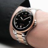 Tissot Seastar 1000 Quartz Black Dial Two Tone Steel Strap Watch for Men - T120.410.22.051.01