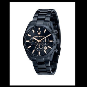 Maserati Attrazione Chronograph Blue Dial Blue Steel Strap Watch for Men - R8873626003