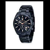 Maserati Attrazione Chronograph Blue Dial Blue Steel Strap Watch for Men - R8873626003