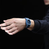D1 Milano Ultra Thin Midnight Dial Blue Steel Strap Watch for Men- D1-UTBJ21