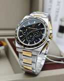 Maserati Velocità Chronograph Black Dial Two Tone Steel Strap Watch for Men - R8873652003