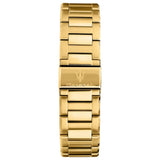 Maserati Velocità Chronograph Blue Dial Gold Steel Strap Watch for Men - R8873652002