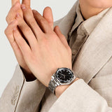 Maserati Velocità Date Black Dial Silver Steel Strap Watch for Men - R8853152002