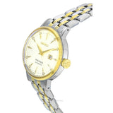 Seiko Presage Cocktail Time Automatic Diamonds White Dial Two Tone Steel Strap Watch for Women - SRE010J1