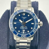 Tissot Seastar 1000 Powermatic 80 Blue Dial Silver Steel Strap Watch for Men - T120.407.11.041.03