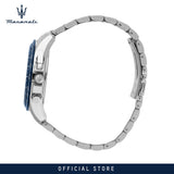 Maserati Traguardo Limited Edition Chronograph Blue Dial Silver Steel Strap Watch for Men - R8873612052