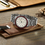Seiko Presage Champagne Dial Silver Steel Strap Watch For Men - SRPH93J1