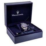 Maserati SFIDA Special Edition Automatic Blue Dial Silver Steel Strap Watch for Men - R8823140013