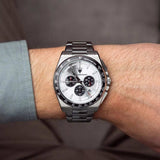 Maserati Velocità Chronograph Silver Dial Silver Steel Strap Watch for Men - R8873652006