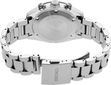 Seiko Prospex Speedtimer Solar Chronograph Black Dial Silver Steel Strap Watch for Men - SSC819