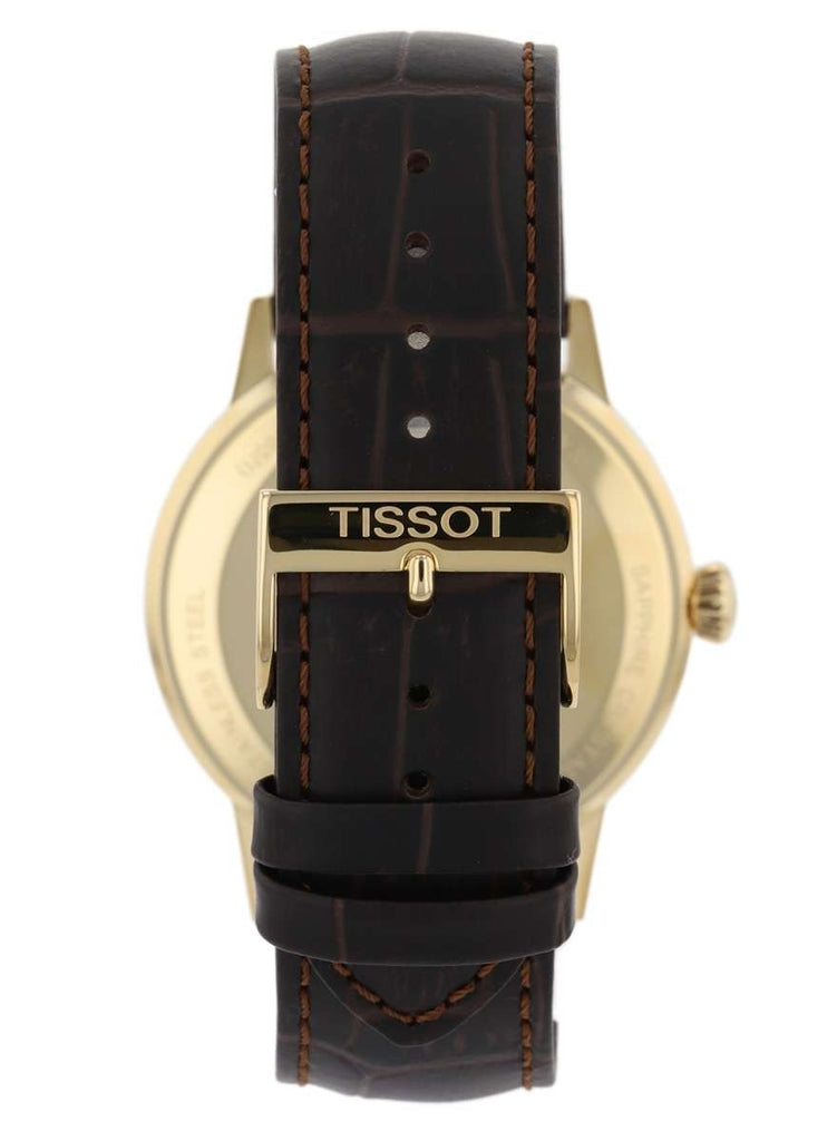 Tissot Classic Dream Ivory Dial Brown Leather Strap Watch for Men - T129.410.36.261.00