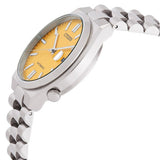 Citizen Tsuyosa Automatic Yellow Dial Silver Steel Strap Watch for Men - NJ0150-56Z