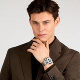 Maserati Velocità Chronograph Silver Dial Silver Steel Strap Watch for Men - R8873652006