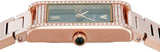 Emporio Armani Genni Green Dial Rose Gold Steel Strap Watch for Women - AR11641