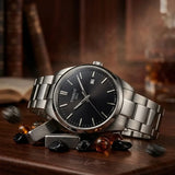 Tissot PR 100 Black Dial Silver Steel Strap Watch for Men - T150.410.11.051.00