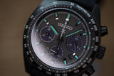 Seiko Prospex Speedtimer The Black Series Limited Edition Black Dial Black Steel Strap Watch for Men - SSC917