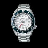 Seiko Prospex 1968 Heritage Diver's GMT 60th Anniversary White Dial Silver Steel Strap Watch for Men - SPB519J1