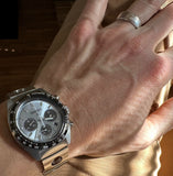 Seiko Prospex Speedtimer Solar Chronograph Limited Edition Blue Dial Two Tone Steel Strap Watch for Men - SSC909