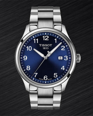 Tissot T-Sport Gent XL Blue Dial Silver Steel Strap Watch for Men - T116.410.11.047.00