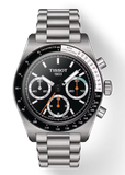 Tissot PR516 Chronograph Black Dial Silver Steel Strap Watch for Men - T149.417.11.051.00