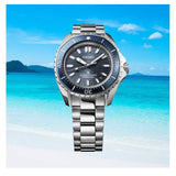 Seiko Prospex Polygonal Divers Automatic Blue Dial Silver Steel Strap Watch for Men - SPB483J1