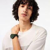 Lacoste 12.12 Move Green Dial Green Silicon Strap Watch for Men - 2011238