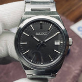 Seiko Conceptual Gray Dial Silver Steel Strap Watch for Men - SUR557P1