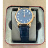 Emporio Armani Luigi Blue Dial Blue Leather Strap Watch for Men - AR11135